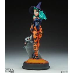 Pumpkin Witch Statue by Sideshow Collectibles Chris Sanders Happy HallowQueens Collection