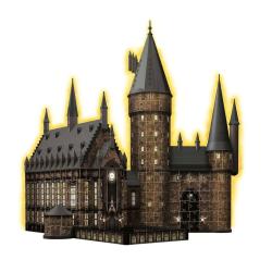 Harry Potter Puzzle 3D Castillo de Hogwarts: Gran Comedor - Night Edition (643 piezas) Ravensburger 