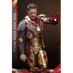 Iron Man 3 Figura Movie Masterpiece Diecast 1/6 Iron Man Mark XLII (2.0) Deluxe 32 cm HOT TOYS