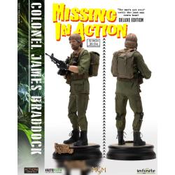 CHUCK NORRIS DELUXE  CORONEL BRADDOCK ESTATUA DESAPARECIDO EN COMPATE INFINITE STATUE