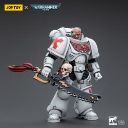 Warhammer 40k Figura 1/18 White Scars Assault Intercessor Brother Batjargal 12 cm Joy Toy 
