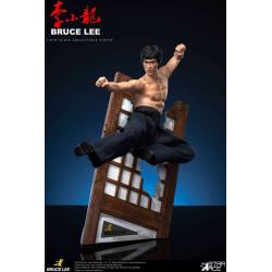 Bruce Lee Estatua de resina  con patada voladora 32CM star ace