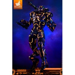 Neon Tech War Machine Sixth Scale Figure by Hot Toys Movie Masterpiece Series Diecast - Iron Man 2
