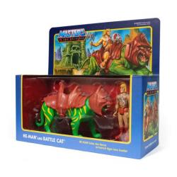 Masters of the Universe Pack de 2 Figuras ReAction He-Man & Battlecat 10 cm