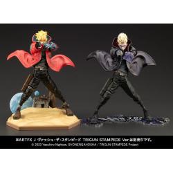 Trigun Stampede Estatua ARTFXJ PVC 1/8 Vash the Stampede The Gunman in Black Ver. 22 cm Kotobukiya