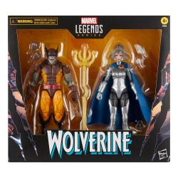  Lobezno 50th Anniversary Marvel Legends Pack de 2 Figuras  Lobezno & Lilandra Neramani 15 cm hasbro