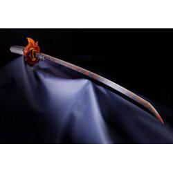 Demon Slayer: Kimetsu no Yaiba Réplica Proplica 1/1 Espada Nichirin (Kyojuro Rengoku) 95 cm