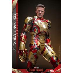 Iron Man 3 Figura Movie Masterpiece Diecast 1/6 Iron Man Mark XLII (2.0) Deluxe 32 cm HOT TOYS