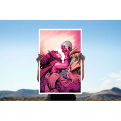 Marvel Litografia Scarlet Witch & Vision 41 x 61 cm - sin marco Sideshow Collectibles 