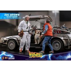 Doc Brown Regreso al futuro Hot Toys  verSION deluxe