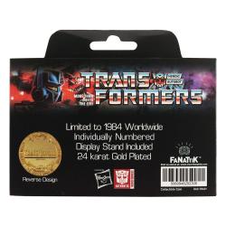 Transformers Collectable Coin 40th Anniversary 24k Gold Plated Edition 4 cm