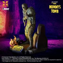  La Tumba de la Momia Maqueta Plastic Model Kit 1/8 Lon Chaney Jr. as Mummy 23 cm X-Plus