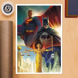 DC Comics Litografia Batman & Superman: World\'s Finest 41 x 61 cm - sin marco SIDESHOW 