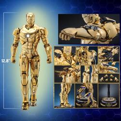 Iron Man Mark III (Gold Color Version) Figura Movie Masterpiece Diecast 1/6 Hot Toys Exclusive 33 cm HOT TOYS