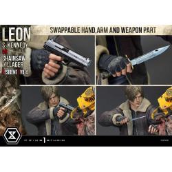 Resident Evil 4 Estatua Ultimate Premium Masterline Series 1/4 Leon S. Kennedy vs. Chainsaw Villager 76 cm Prime 1 Studio