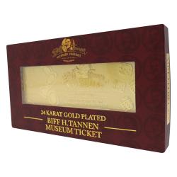 Back To The Future Replica Gyrosphere Collectible Ticket (gold plated)