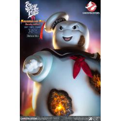 Marshmallow CAZAFANTASMAS Estatua Soft Vinyl Stay Puft  Man Burnign Edition Deluxe Version 30 cm STAR ACE TOYS