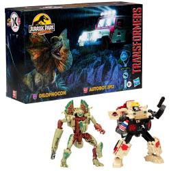 Transformers x Jurassic Park Pack de 2 Figuras Dilophocon & Autobot JP12 hasbro