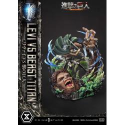 Attack on Titan Estatua Ultimate Premium Masterline Series 1/4 Levi Versus Beast Titan 73 cm Prime 1 Studio 