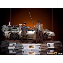 Back to the Future III Art Scale Statues 1/10 Full Set Deluxe 57 cm