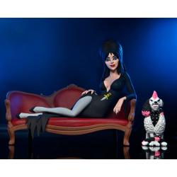Elvira, Mistress of the Dark Figura Toony Terrors Elvira on Couch 15 cm NECA