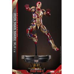 Iron Man 3 Figura Movie Masterpiece Diecast 1/6 Iron Man Mark XLII (2.0) Deluxe 32 cm HOT TOYS