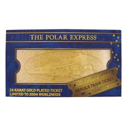 Polar Express Réplica Train Ticket 24k Gold Plated Limited Edition FANATTIK