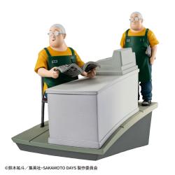 Sakamoto Days Petitrama EX Series Pack de 4 Figuras Cut Out Scenes Set 9 cm Megahouse