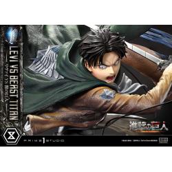 Attack on Titan Estatua Ultimate Premium Masterline Series 1/4 Levi Versus Beast Titan 73 cm Prime 1 Studio 