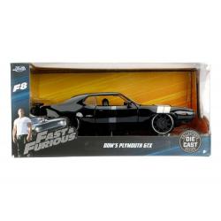 Fast & Furious 8 Diecast Model 1/24 Dom\'s 1972 Plymouth GTX