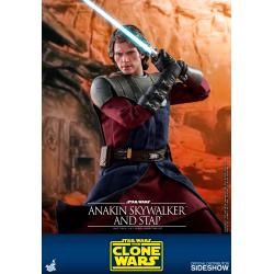  Anakin Skywalker and STAP Sixth Scale Figure Set by Hot Toys The Clone Wars - Television Masterpiece Series