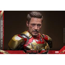 Iron Man 3 Figura Movie Masterpiece Diecast 1/6 Iron Man Mark XLII (2.0) Deluxe 32 cm HOT TOYS