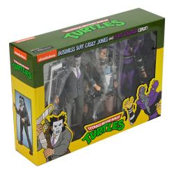 Business Suit Casey Jones & Split Foot Soldier (Cartoon) Pack de 2 Figuras  TORTUGAS NINJA MUTANTES ADOLESCENTES 18 CM NECA