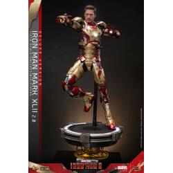 Iron Man 3 Figura Movie Masterpiece Diecast 1/6 Iron Man Mark XLII (2.0) Deluxe 32 cm HOT TOYS