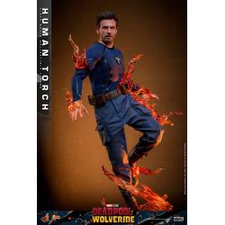 Deadpool & Lobezno Movie Masterpiece Figura 1/6 Human Torch 31 cm  Hot Toys 