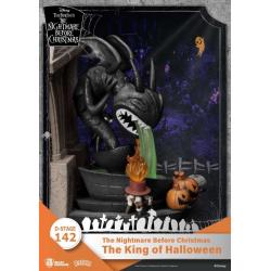 Pesadilla antes de Navidad Diorama PVC D-Stage The King of Halloween 15 cm Beast Kingdom Toys
