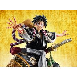 One Piece Excellent Model P.O.P. PVC Statue Monkey D. Luffy Kabuki Edition Black 21 cm
