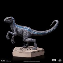 Parque Jurasico Icons Estatua Velociraptor B Blue 7 cm Iron Studios