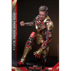 Iron Man 3 Figura Movie Masterpiece Diecast 1/6 Iron Man Mark XLII (2.0) Deluxe 32 cm HOT TOYS