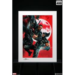 Marvel Litografia Lobezno vs Blade 46 x 61 cm - sin marco Sideshow Collectibles