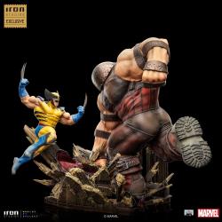 Marvel Estatua 1/10 BDS Art Scale Wolverine vs Juggernaut heo EU Exclusive 30 cm IRON STUDIOS