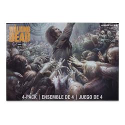 The Walking Dead Pack de 4 Figuras Walkers 13 cm McFarlane Toys