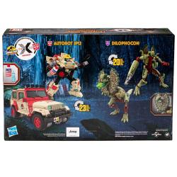 Transformers x Jurassic Park Pack de 2 Figuras Dilophocon & Autobot JP12 hasbro