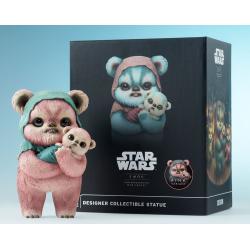 Star Wars Estatua de diseñador Ewok by Mab Graves Pink Variant 18 cm  Sideshow Collectibles