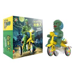 Universal Monsters Figura Super Cycles La criatura de la laguna negra (Dark Green with Yellow Trike) 13 cm  Super7 