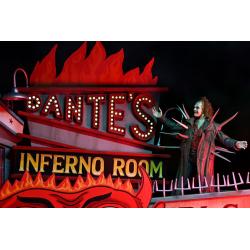 Beetlejuice (1988) Diorama Trenchcoat with Spikes Inferno Room Deluxe Set NECA