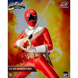 Power Rangers Zeo Figura FigZero 1/6 Ranger V Red 30 cm ThreeZero 