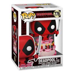 Marvel Deadpool 30th Anniversary Figura POP! Vinyl Deadpool in Cake 9 cm