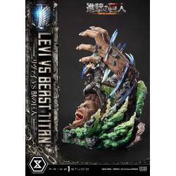 Attack on Titan Estatua Ultimate Premium Masterline Series 1/4 Levi Versus Beast Titan 73 cm Prime 1 Studio 