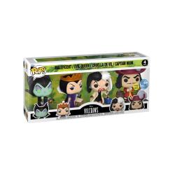 Disney Villains Pack de 4 Figuras POP! Movies Vinyl Villains (GW)(EMEA) 9 cm funko